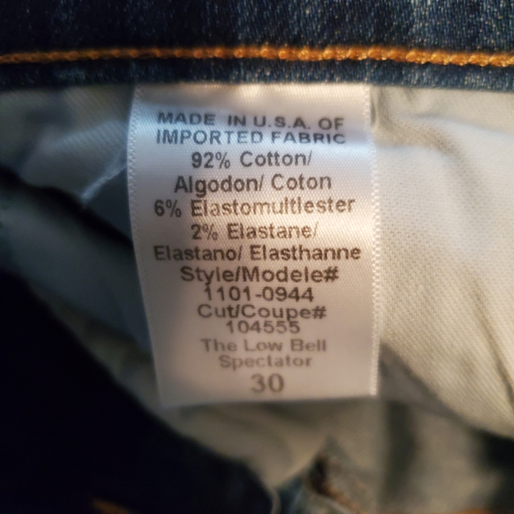 Current/Elliott Acid wash Bootcut Jeans 30 - Picture 6 of 6